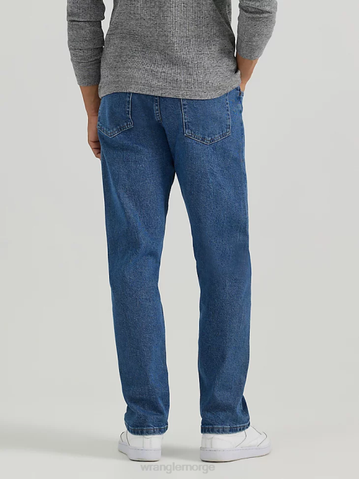 klær nei Wrangler menn femstjerners premium denim flex for komfort jean med avslappet passform mid indigo (97fxvmi) 8V4080