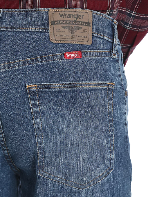klær nei Wrangler menn femstjerners premium denim flex for komfort jean med avslappet passform skifer (97fxvst) 8V4084