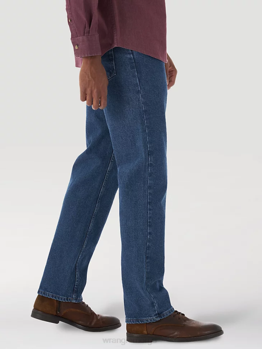 klær nei Wrangler menn femstjerners premium denim flex for komfort jean med avslappet passform stein (97fxvmd) 8V4081