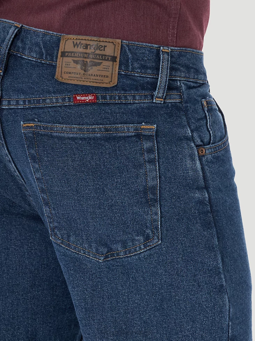 klær nei Wrangler menn femstjerners premium denim flex for komfort jean med avslappet passform stein (97fxvmd) 8V4081