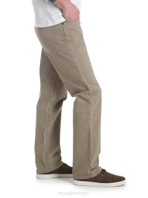 klær nei Wrangler menn femstjerners premium denim flex for komfort jeans med normal passform khaki (96fxvkh) 8V40142