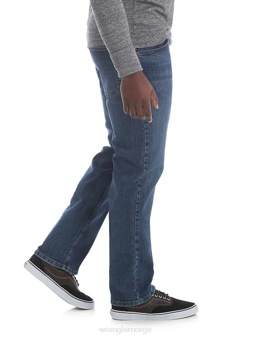 klær nei Wrangler menn femstjerners premium denim flex for komfort jeans med normal passform mørk steinvask (96fxvsd) 8V40139