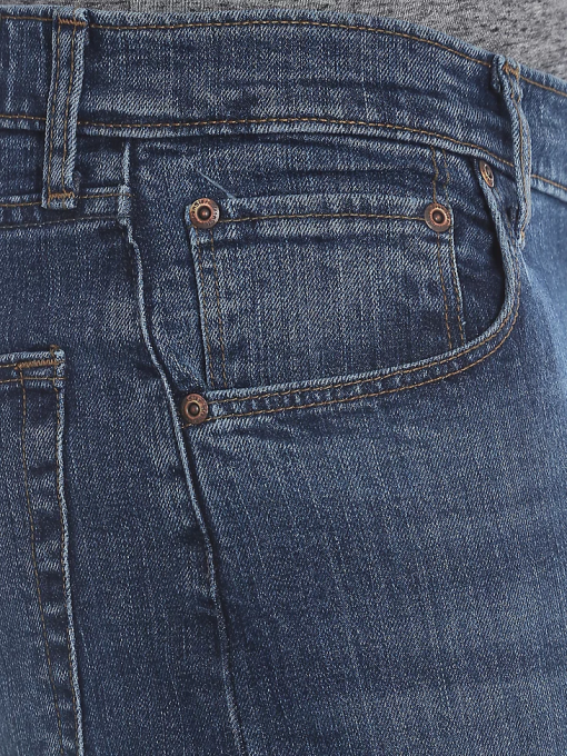 klær nei Wrangler menn femstjerners premium denim flex for komfort jeans med normal passform mørk steinvask (96fxvsd) 8V40139