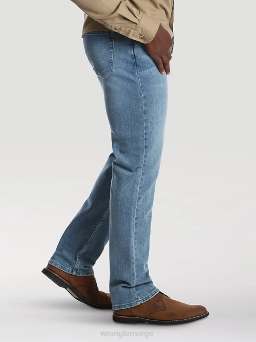 klær nei Wrangler menn femstjerners premium denim flex for komfort jeans med normal passform steinvask lys (96fxwsl) 8V40136
