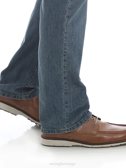 klær nei Wrangler menn femstjerners premium denim flex for komfort jeans med rett passform gravstein (95fxvts) 8V40193