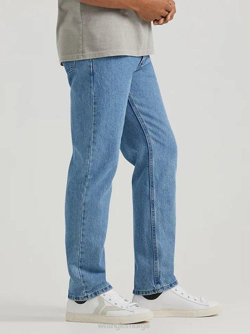klær nei Wrangler menn femstjerners premium denim jeans med normal passform lt steinvask (96501sl) 8V4090