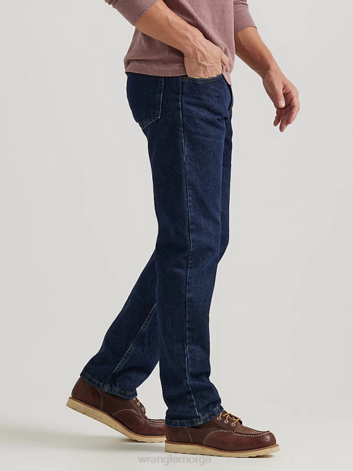 klær nei Wrangler menn femstjerners premium denim jeans med normal passform midnattsskylling (96501mr) 8V4093