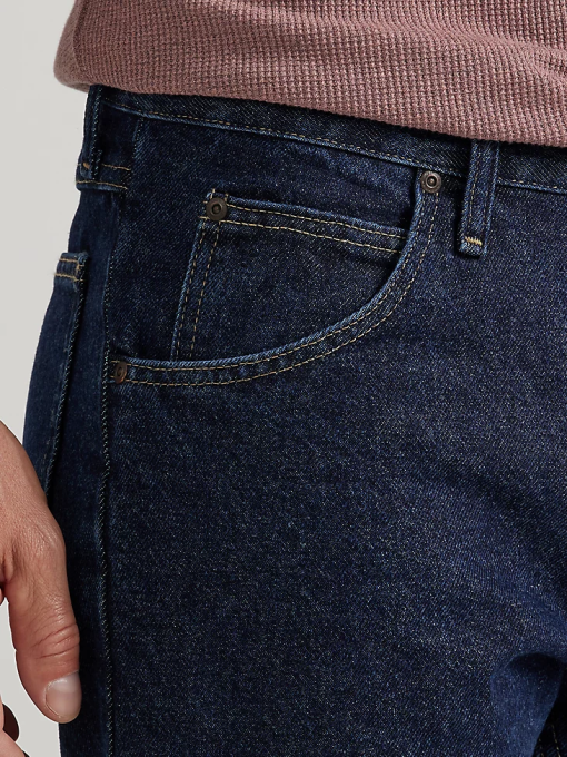 klær nei Wrangler menn femstjerners premium denim jeans med normal passform midnattsskylling (96501mr) 8V4093