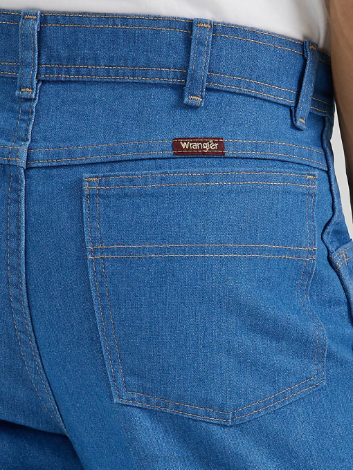 klær nei Wrangler menn femstjerners premium jeans med regulær flex fit lyseblå (85498lb) 8V40190
