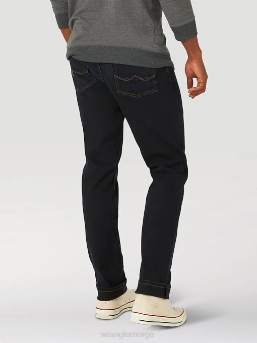klær nei Wrangler menn femstjerners premium jeans med rett passform mørk havn (95stwdh) 8V4096