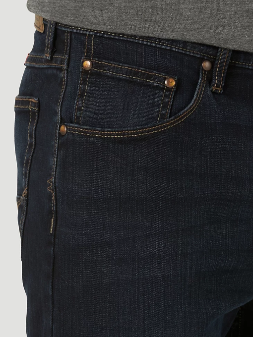 klær nei Wrangler menn femstjerners premium jeans med rett passform mørk havn (95stwdh) 8V4096