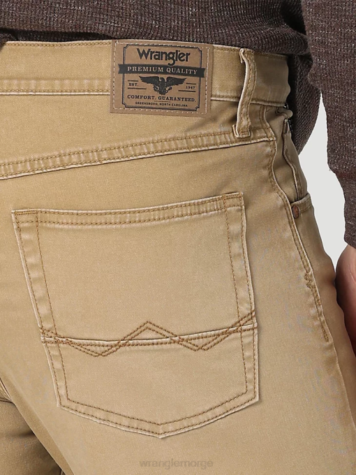 klær nei Wrangler menn femstjerners premium slim straight jeans eikenøtt (112325352) 8V40161