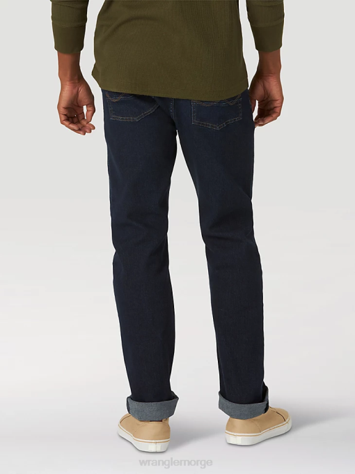 klær nei Wrangler menn femstjerners premium slim straight jeans mørk kolbolt (92sswdb) 8V40160