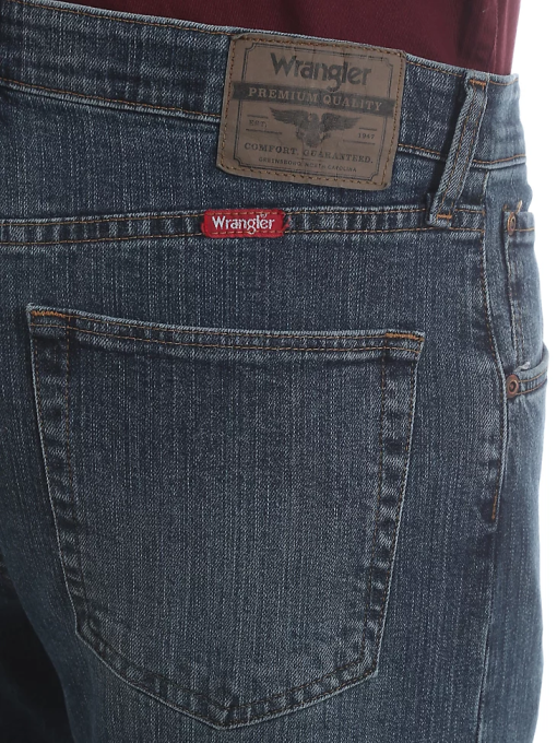 klær nei Wrangler menn femstjerners premium ytelse-serie jeans med normal passform grus (96cfvgv) 8V4071