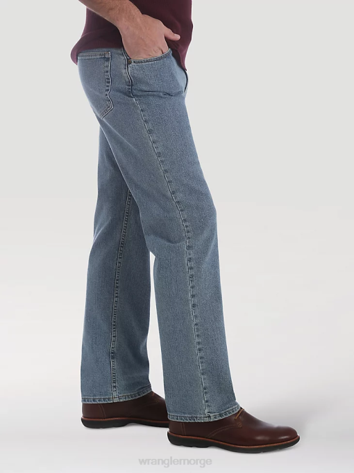 klær nei Wrangler menn femstjerners premium ytelse-serie jeans med normal passform lett vask (96cfvlw) 8V4069