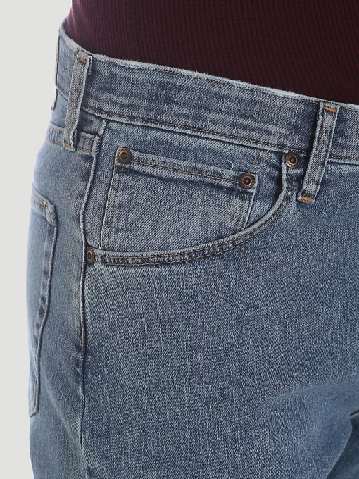 klær nei Wrangler menn femstjerners premium ytelse-serie jeans med normal passform lett vask (96cfvlw) 8V4069