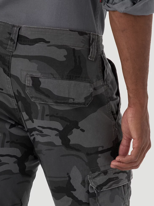 klær nei Wrangler menn flex tapered cargo bukse antrasitt camo (70dywgl) 8V40227