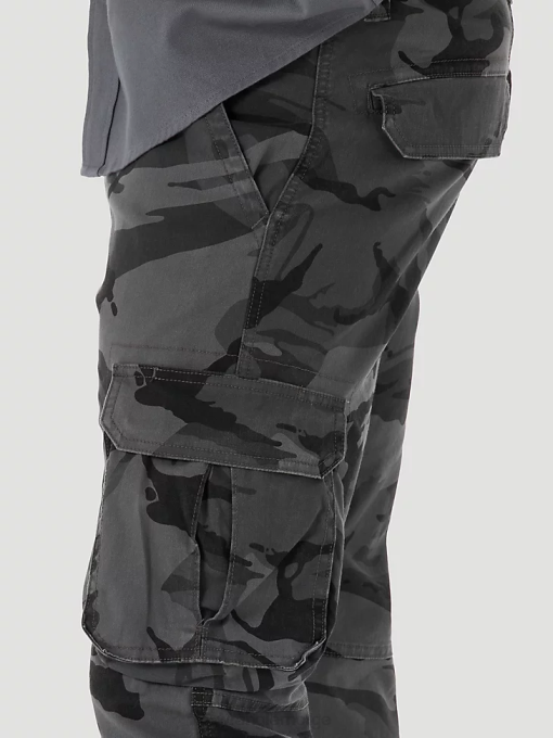 klær nei Wrangler menn flex tapered cargo bukse antrasitt camo (70dywgl) 8V40227