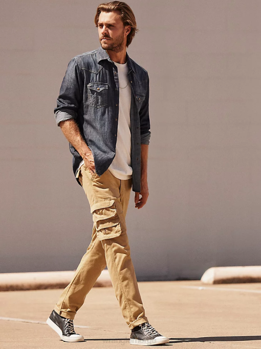 klær nei Wrangler menn flex tapered cargo bukse høsting (70dywhv) 8V40226