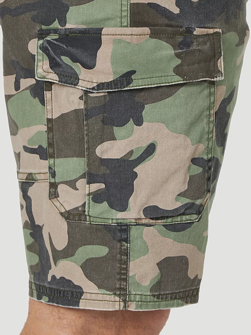 klær nei Wrangler menn flex twill last kort jungel camo (gwsnsgm) 8V40547