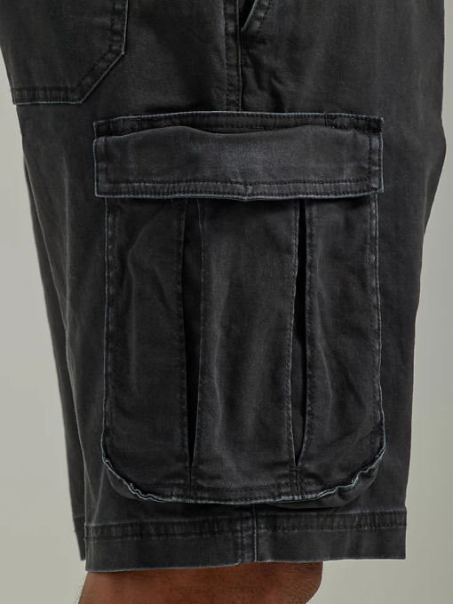 klær nei Wrangler menn fri til å strekke snøring last kort vasket svart (112336240) 8V40553