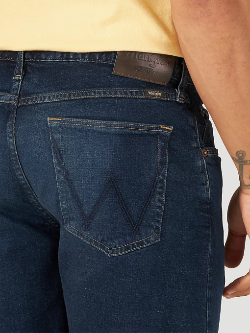 klær nei Wrangler menn gratis å strekke denim kort mørk denim (112317149) 8V40579