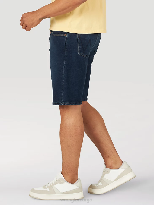 klær nei Wrangler menn gratis å strekke denim kort mørk denim (112317149) 8V40579