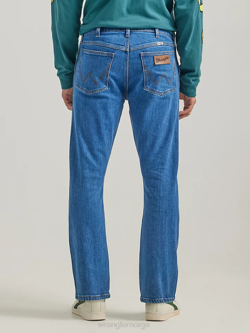 klær nei Wrangler menn gratis å strekke jean med rett passform antrasitt (112325353) 8V40154