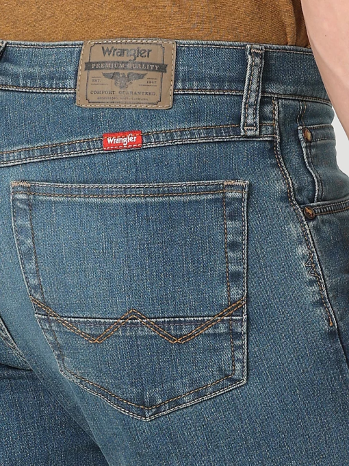 klær nei Wrangler menn gratis å strekke jean med rett passform caplan (112326614) 8V40155