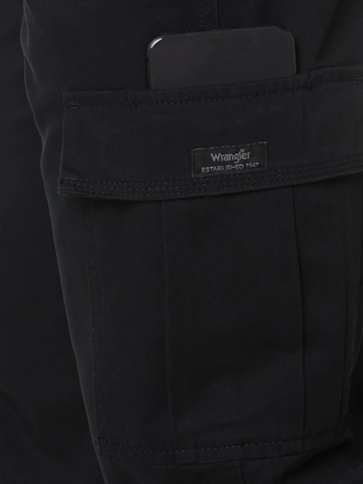klær nei Wrangler menn legacy cargo twill bukse svart (70lewbl) 8V40248