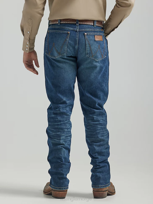 klær nei Wrangler menn retro premium jeans slim straight blå dasher (112325786) 8V4074