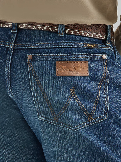 klær nei Wrangler menn retro premium jeans slim straight blå dasher (112325786) 8V4074