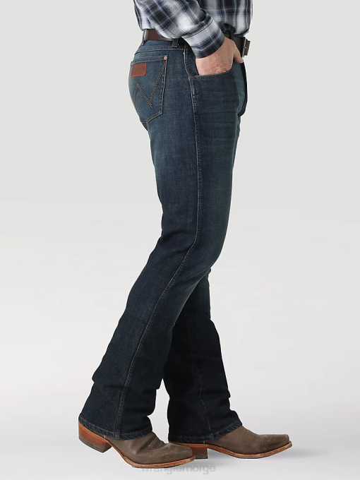 klær nei Wrangler menn retro slim fit bootcut jeans tømmer (112323402) 8V4010