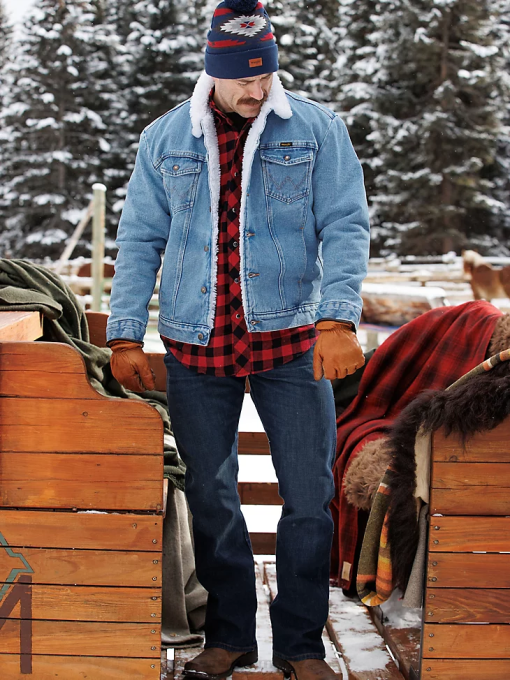 klær nei Wrangler menn retro slim fit bootcut jeans tømmer (112323402) 8V4010