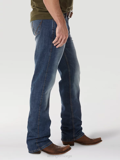 klær nei Wrangler menn retro slim fit jeans med rett ben cottonwood (wlt88cw) 8V4034