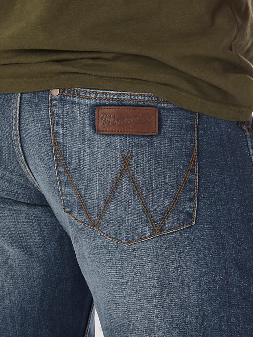 klær nei Wrangler menn retro slim fit jeans med rett ben cottonwood (wlt88cw) 8V4034