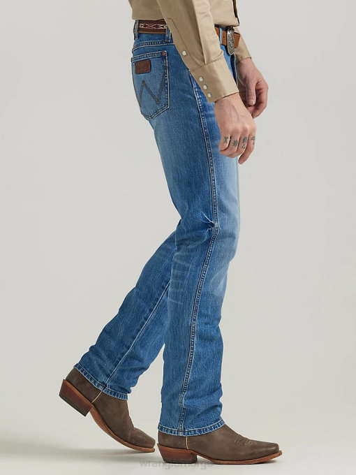 klær nei Wrangler menn retro slim fit jeans med rett ben diamant dekar (112330336) 8V4028