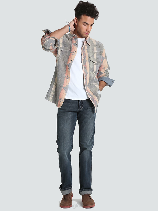 klær nei Wrangler menn retro slim fit jeans med rett ben jerome (88mwzjm) 8V4032