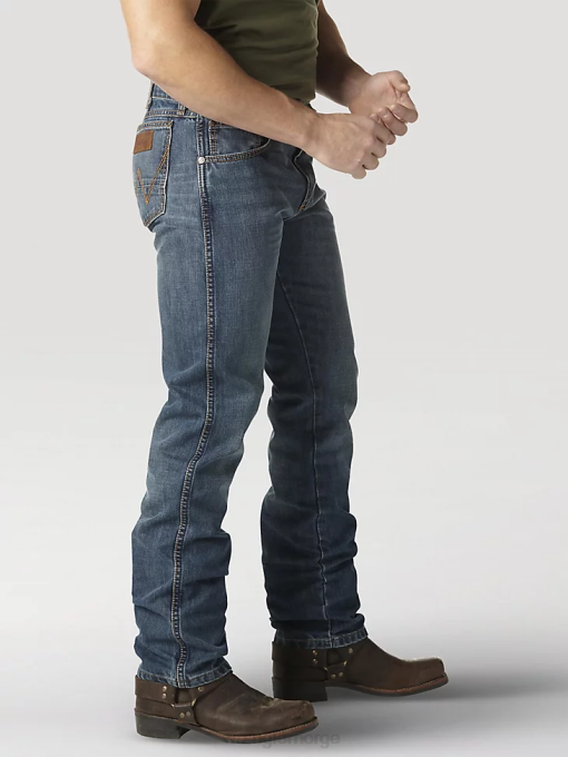 klær nei Wrangler menn retro slim fit jeans med rett ben steinete topp (88mwzrt) 8V4033