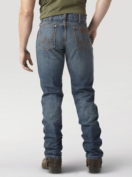 klær nei Wrangler menn retro slim fit jeans med rett ben steinete topp (88mwzrt) 8V4033