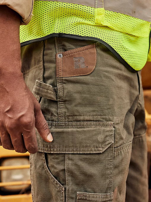 klær nei Wrangler menn riggs arbeidsklær fôret ripstop ranger bukse bark (3w065br) 8V40678