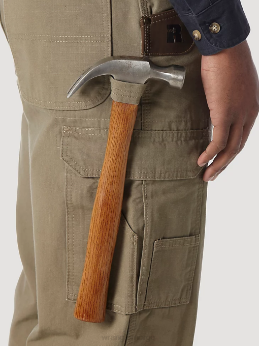 klær nei Wrangler menn riggs arbeidsklær fôret ripstop ranger bukse bark (3w065br) 8V40678