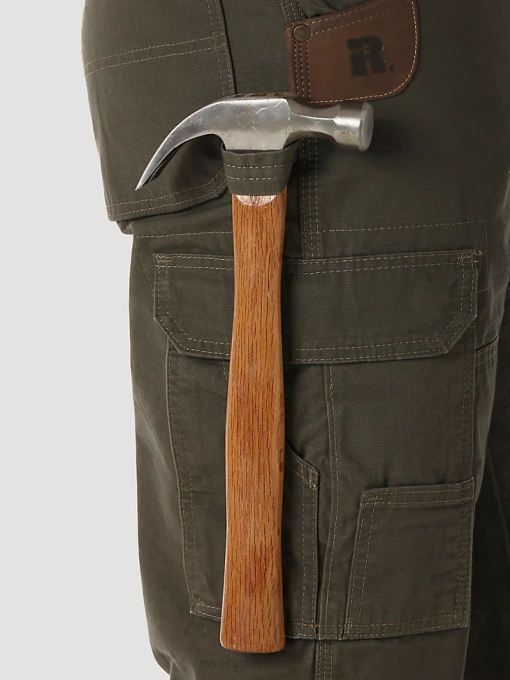 klær nei Wrangler menn riggs arbeidsklær fôret ripstop ranger bukse loden (3w065ld) 8V40680