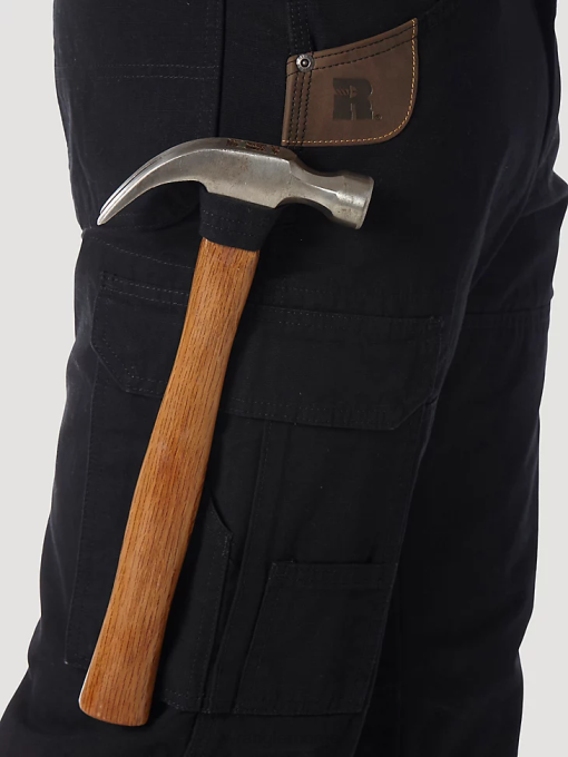 klær nei Wrangler menn riggs arbeidsklær fôret ripstop ranger bukse svart (3w065bl) 8V40679