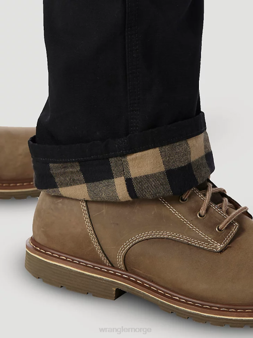 klær nei Wrangler menn riggs arbeidsklær fôret ripstop ranger bukse svart (3w065bl) 8V40679