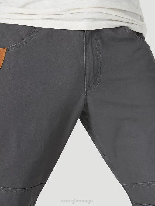 klær nei Wrangler menn riggs arbeidsklær nytte arbeidsbukse nålestripe grå (3w031pg) 8V40665