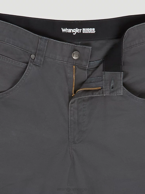 klær nei Wrangler menn riggs arbeidsklær nytte arbeidsbukse nålestripe grå (3w031pg) 8V40665