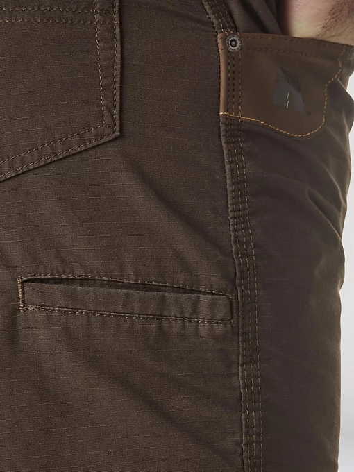 klær nei Wrangler menn riggs arbeidsklær tekniker kort mørkebrun (3w345db) 8V40593