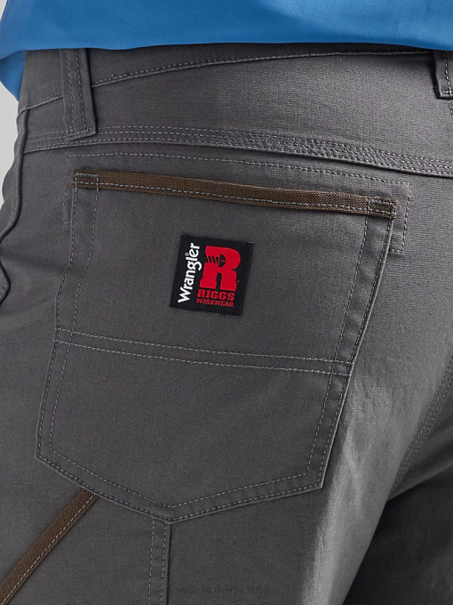 klær nei Wrangler menn riggs arbeidsklær utility avslappet kort grå nålestripe (112325410) 8V40674