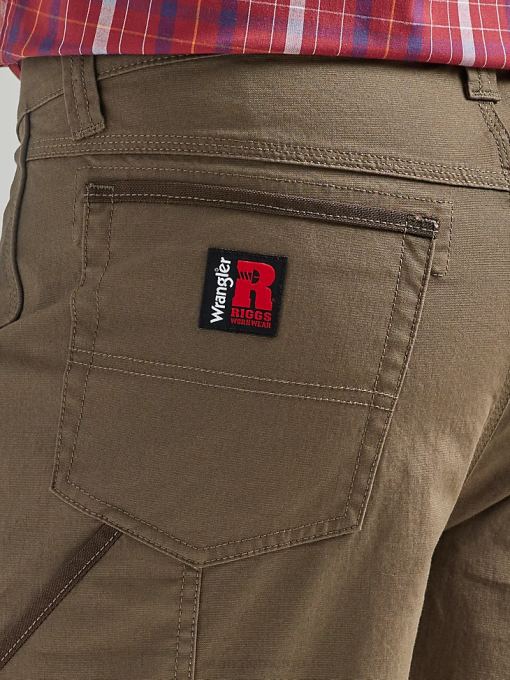 klær nei Wrangler menn riggs arbeidsklær utility avslappet kort lysebrun (112325409) 8V40675